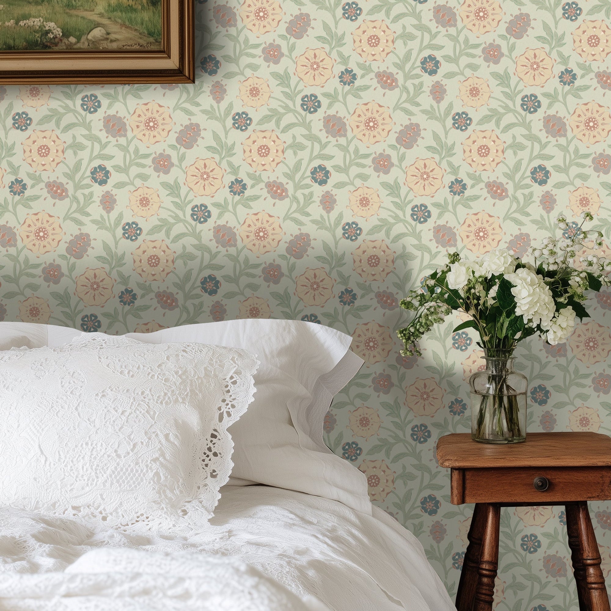 Fairytale Flowers Seamless Pattern - 012